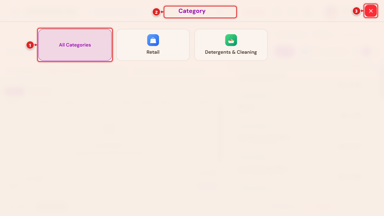 Browse — full-screen category picker